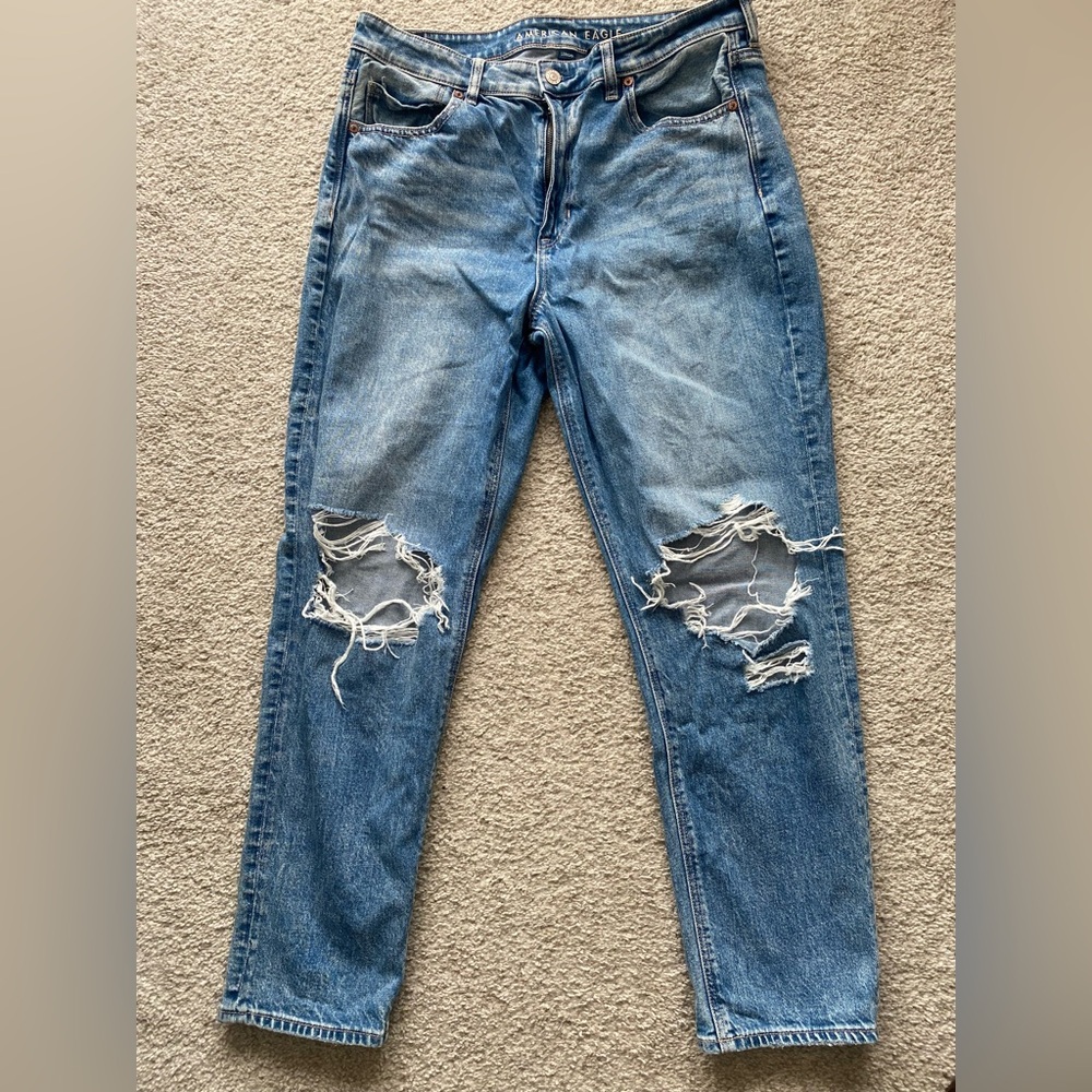 American Eagle Strigid Mom Jeans
